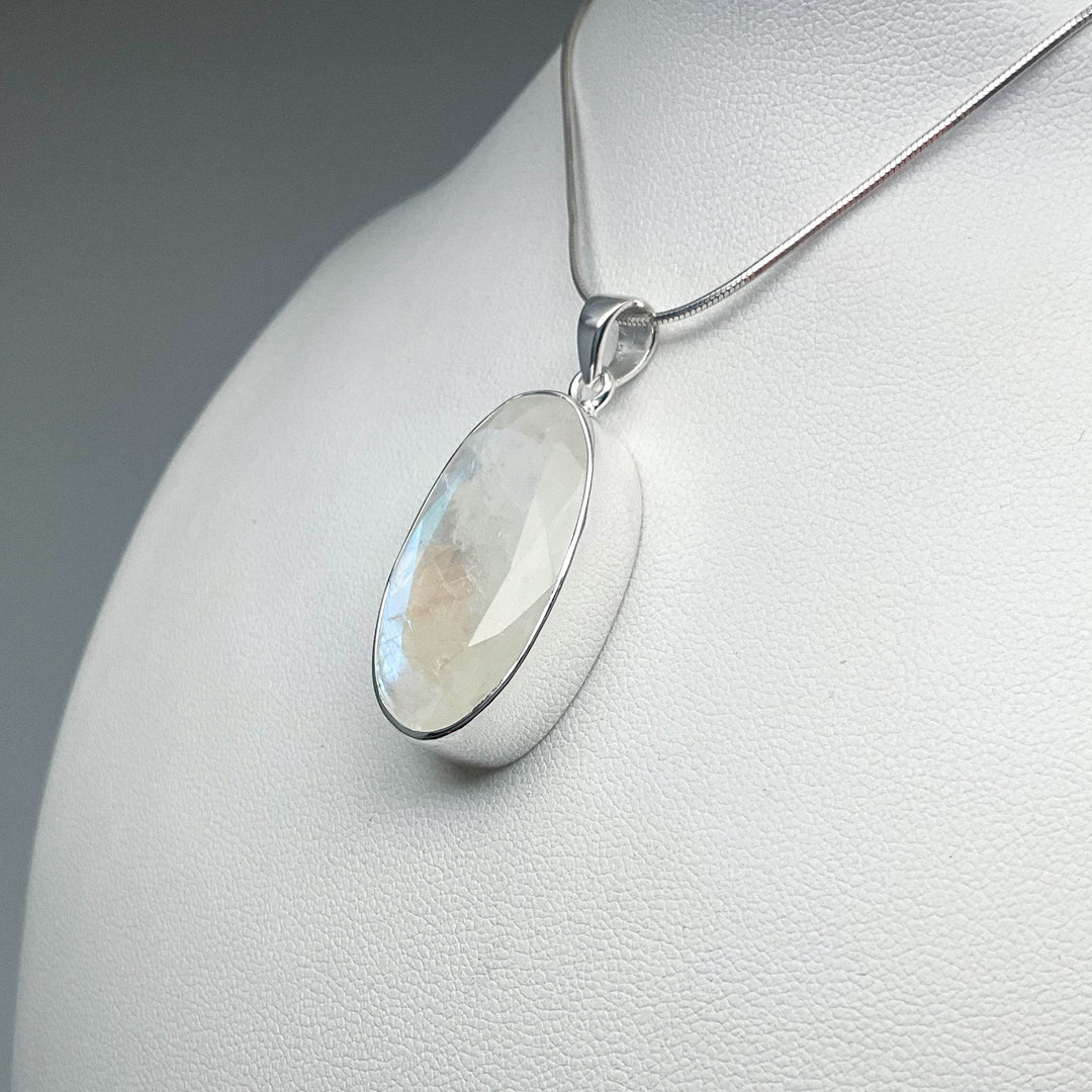 Rainbow Moonstone Pendant - Rocks and Gems Canada