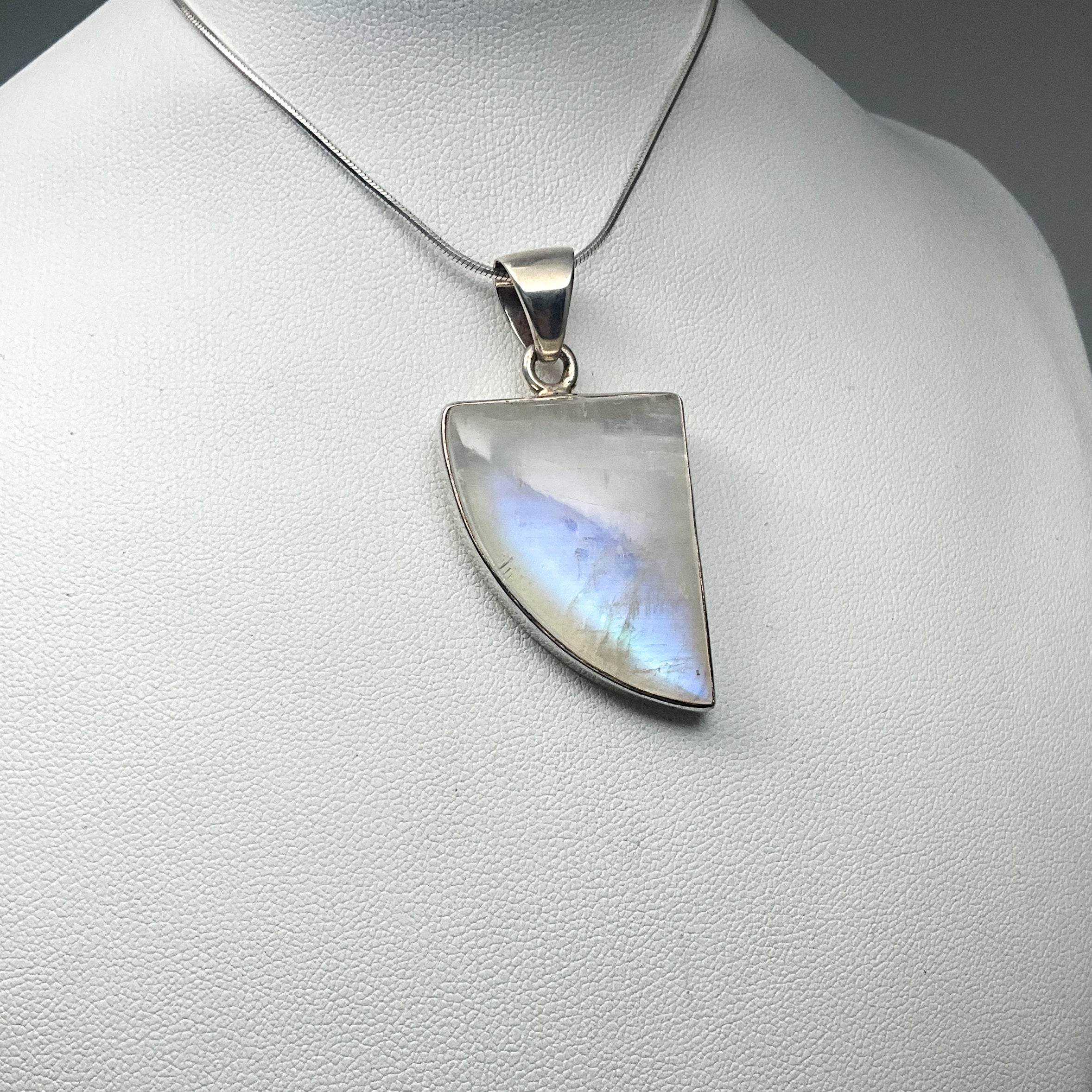 Rainbow Moonstone Pendant - Rocks and Gems Canada