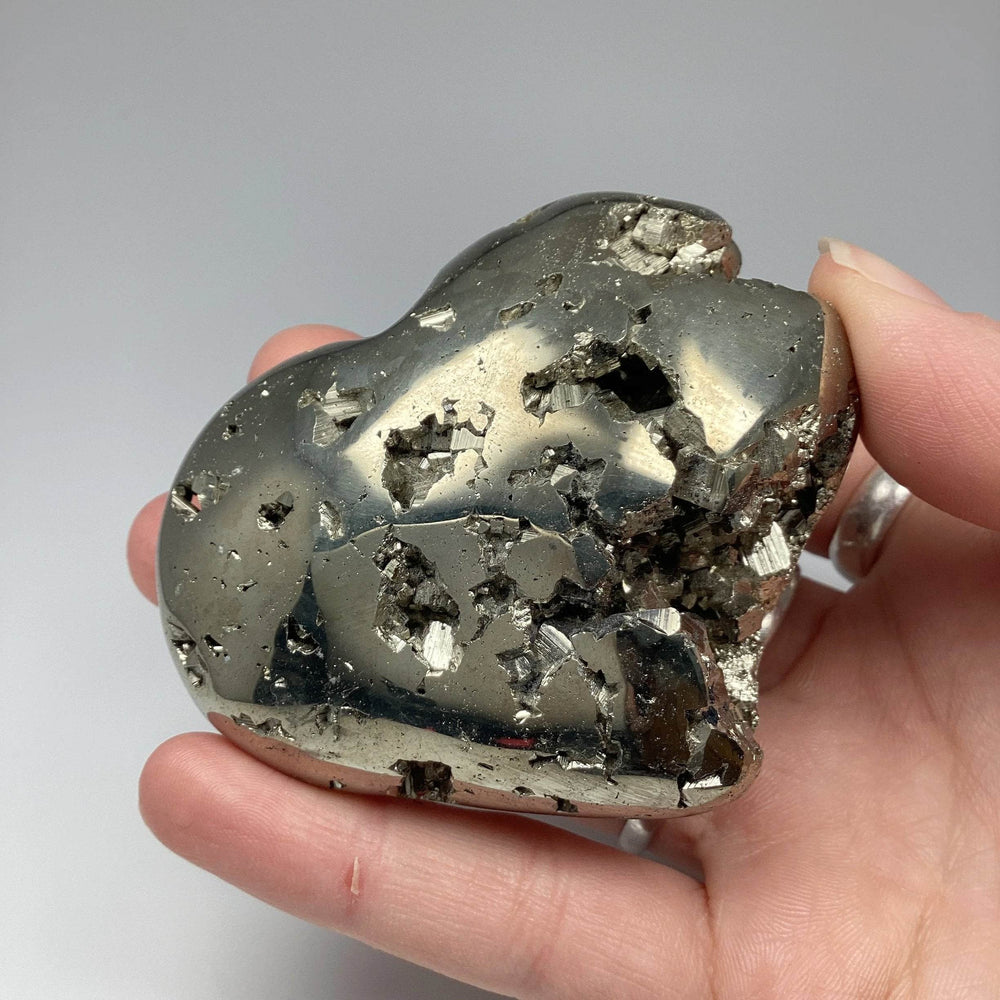 Iron Pyrite Heart - Rocks and Gems Canada