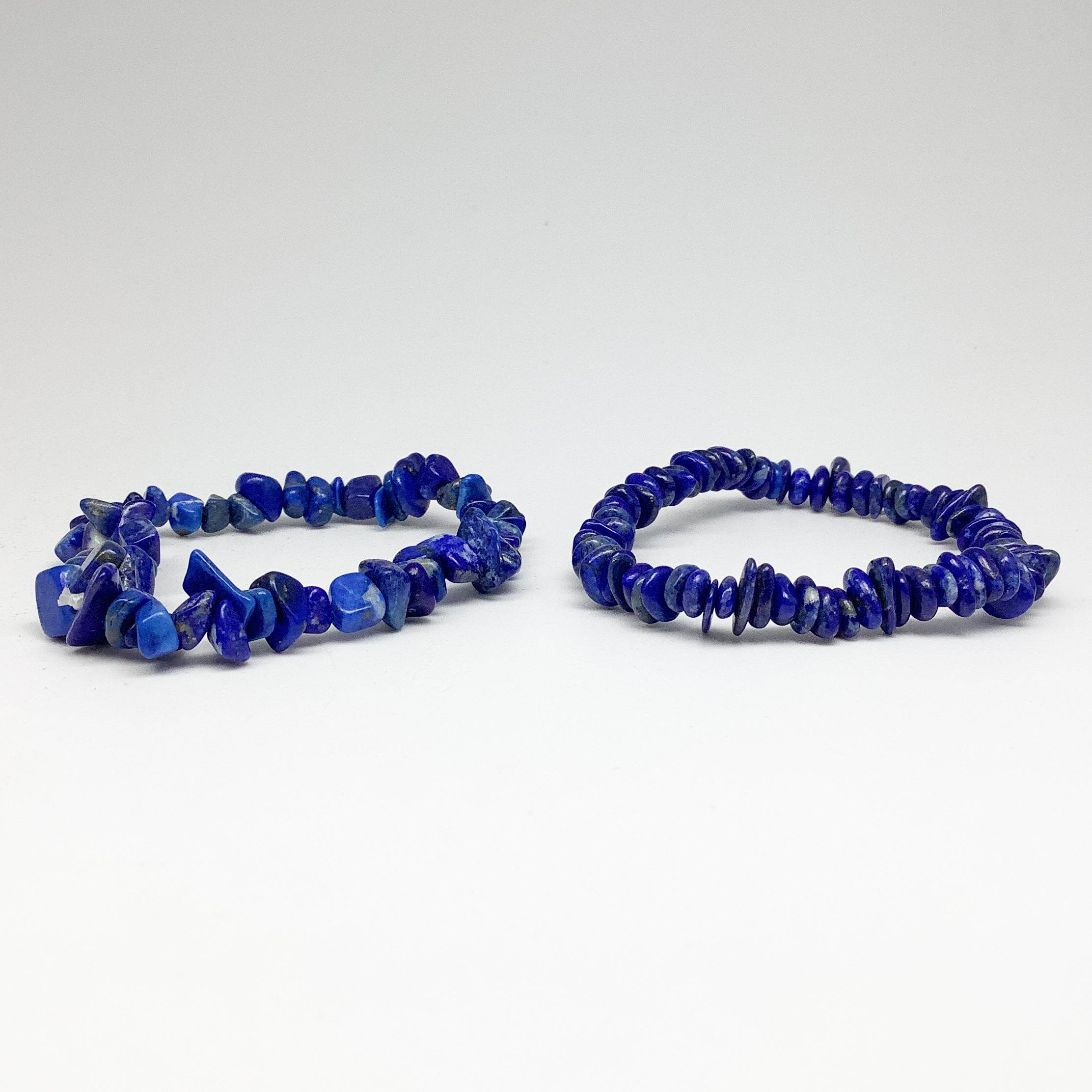 Lapis Lazuli Chip Beaded Bracelet - Rocks and Gems Canada