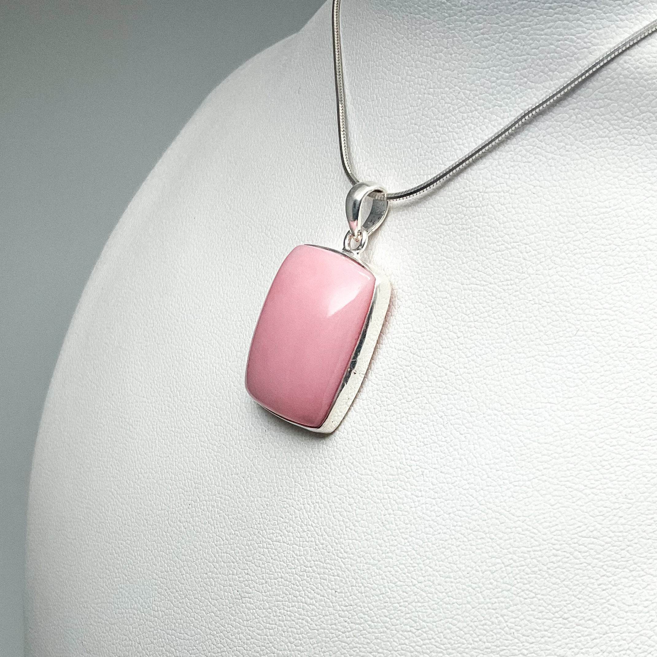 Pink Peruvian Opal Pendant - Rocks and Gems Canada