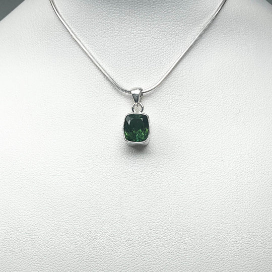 Green Tourmaline Pendant - Rocks and Gems Canada