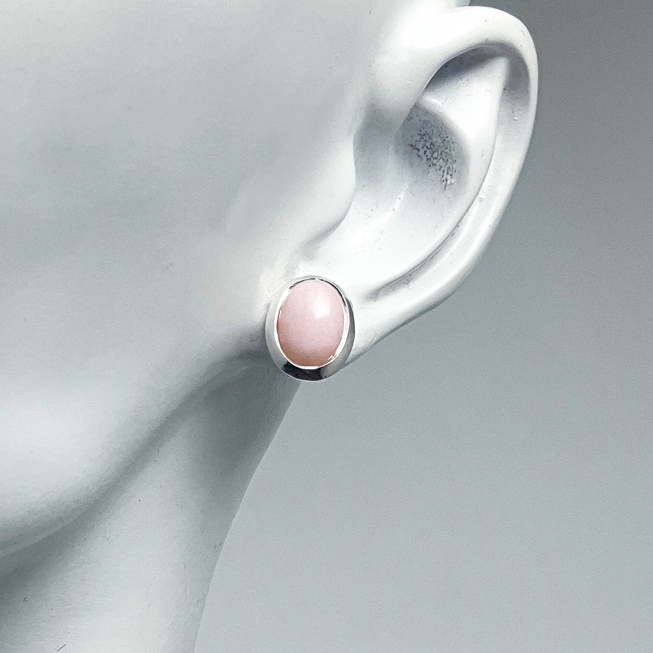 Pink Peruvian Opal Stud Earrings (Copy) - Rocks and Gems Canada