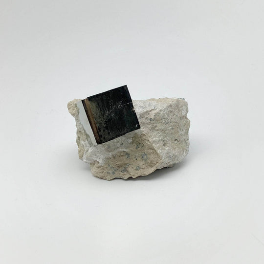 Iron Pyrite Cube in Matrix - Rocks and Gems Canada