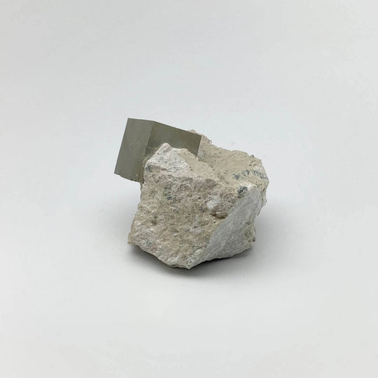 Iron Pyrite Cube in Matrix - Rocks and Gems Canada