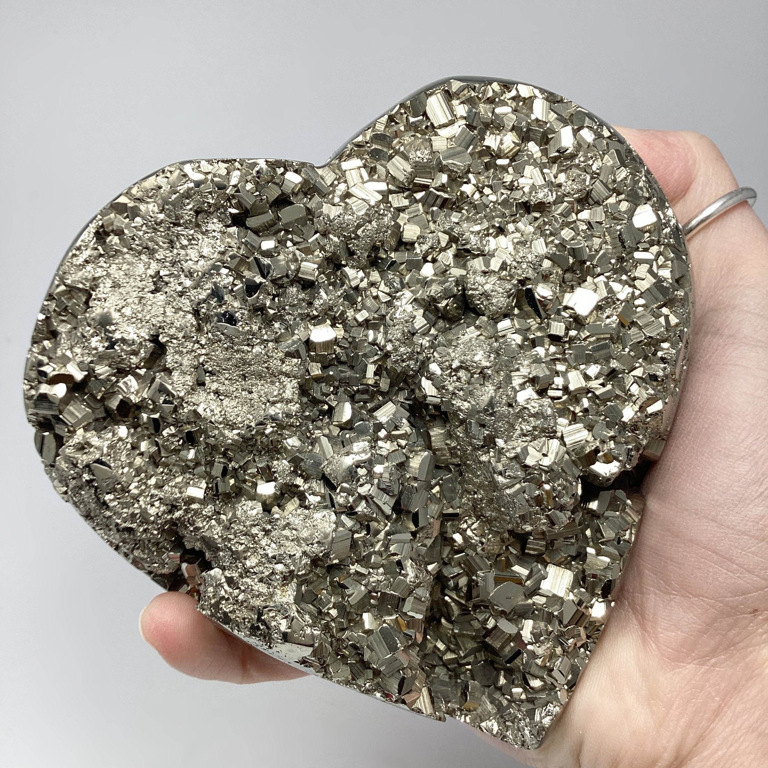 Iron Pyrite Heart - Rocks and Gems Canada