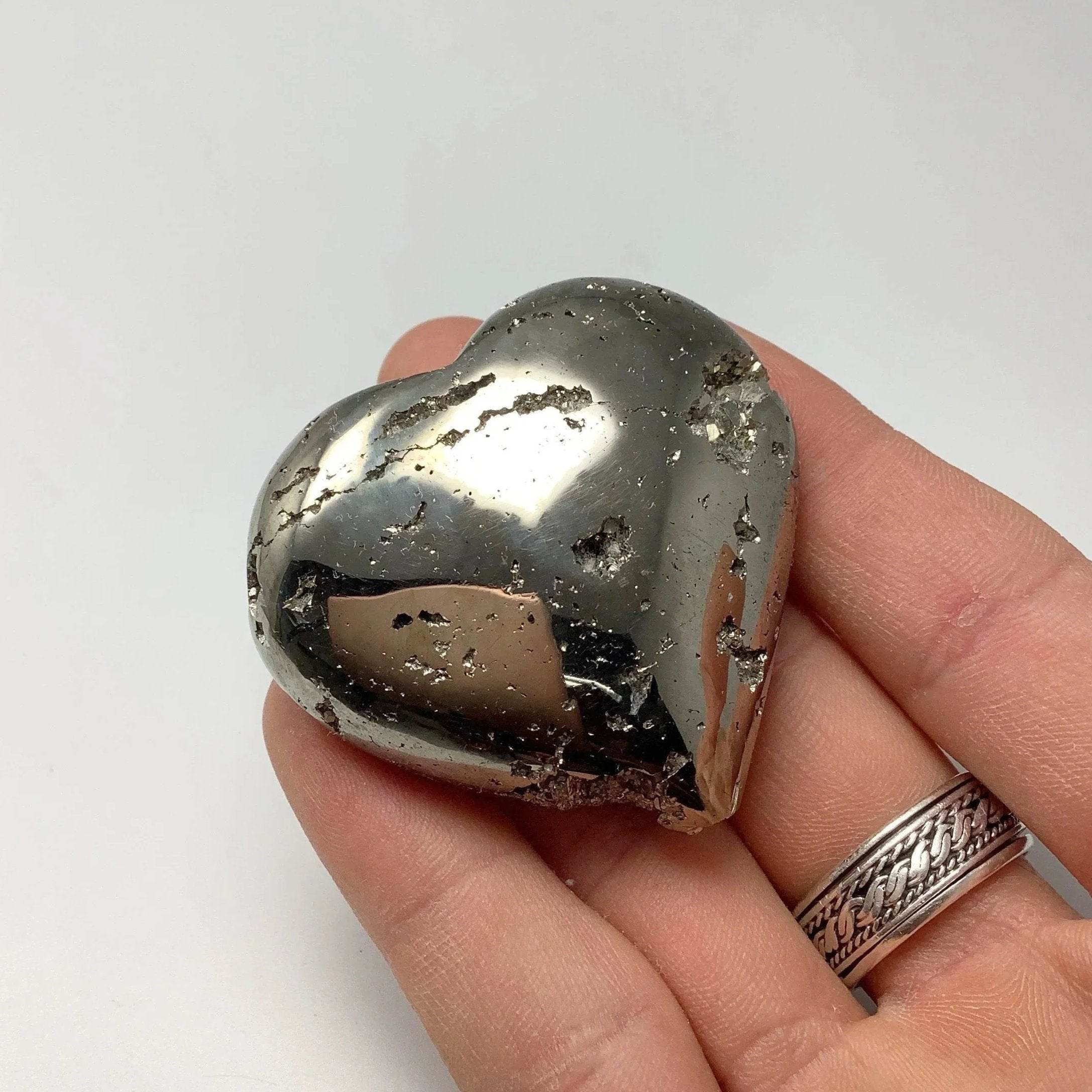 Iron Pyrite Heart - Rocks and Gems Canada