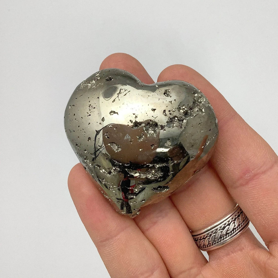 Iron Pyrite Heart - Rocks and Gems Canada