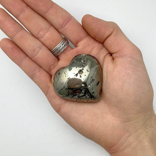 Iron Pyrite Heart - Rocks and Gems Canada