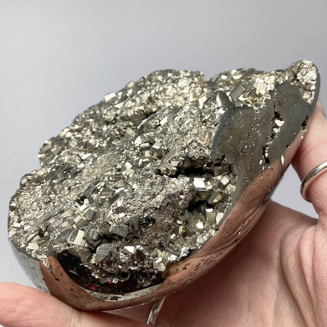 Iron Pyrite Heart - Rocks and Gems Canada