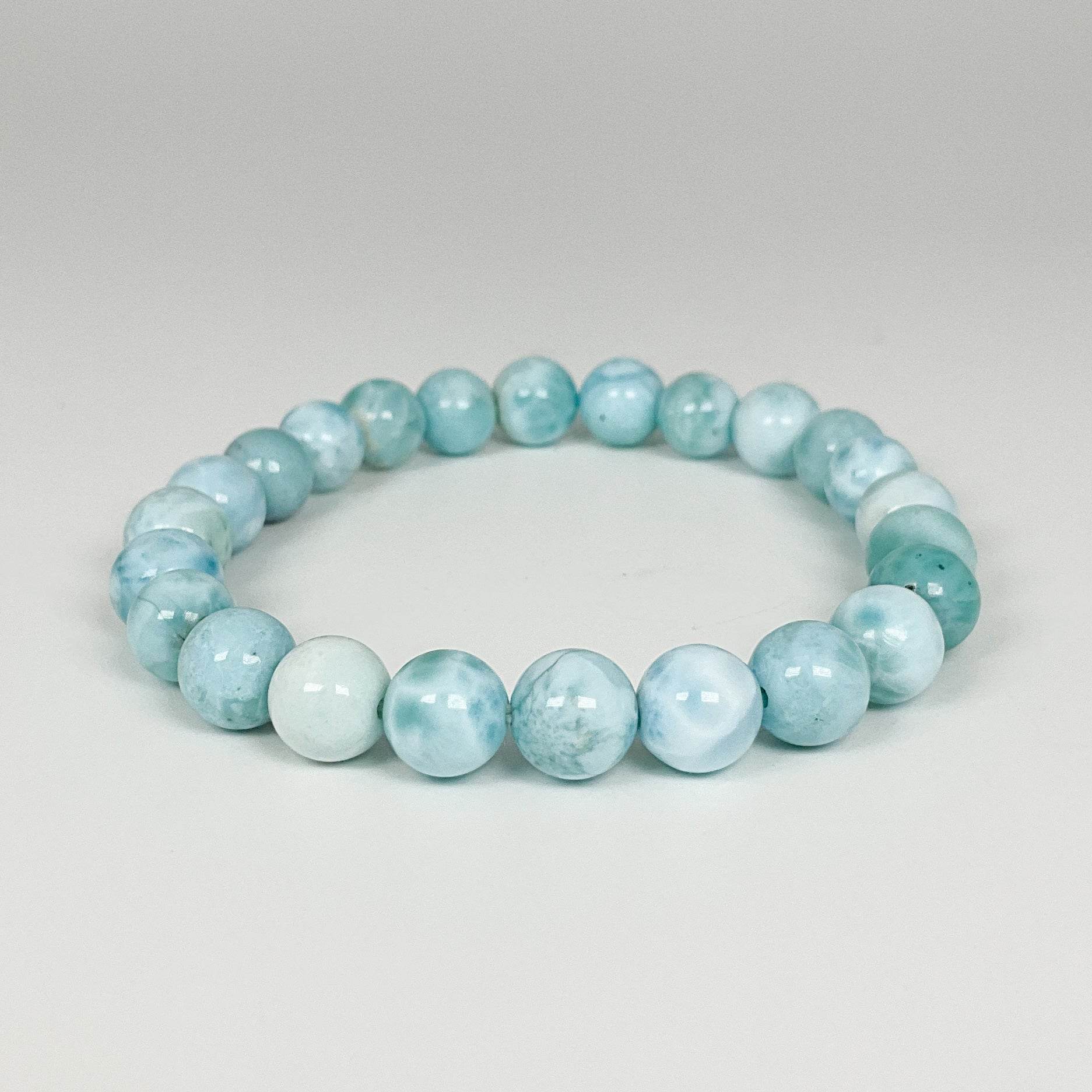 Larimar Beaded Bracelet - Rocks and Gems Canada