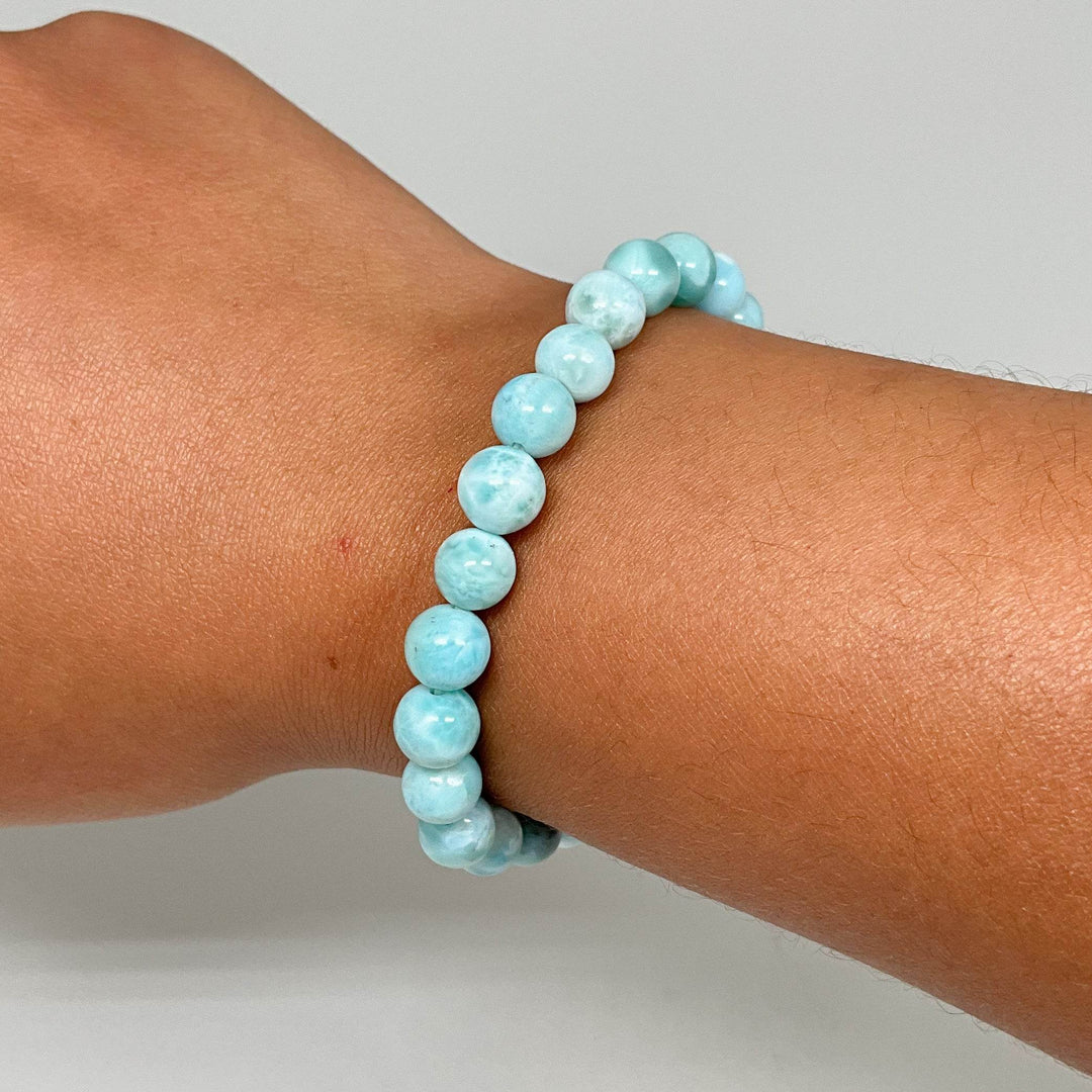 Larimar Beaded Bracelet - Rocks and Gems Canada