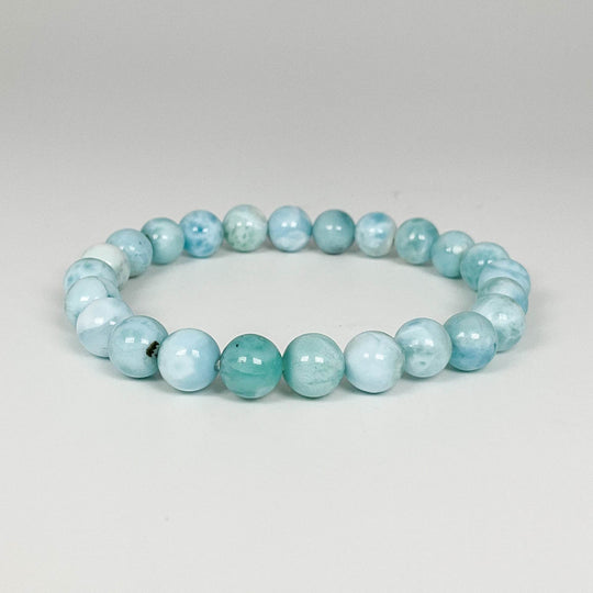 Larimar Beaded Bracelet - Rocks and Gems Canada