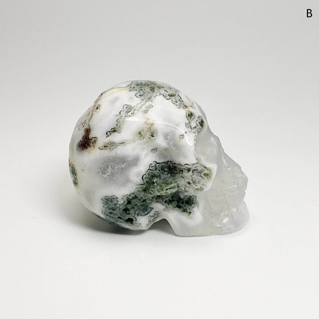 Moss Agate Skulls - Rocks and Gems Canada
