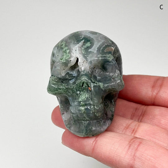 Moss Agate Skulls - Rocks and Gems Canada
