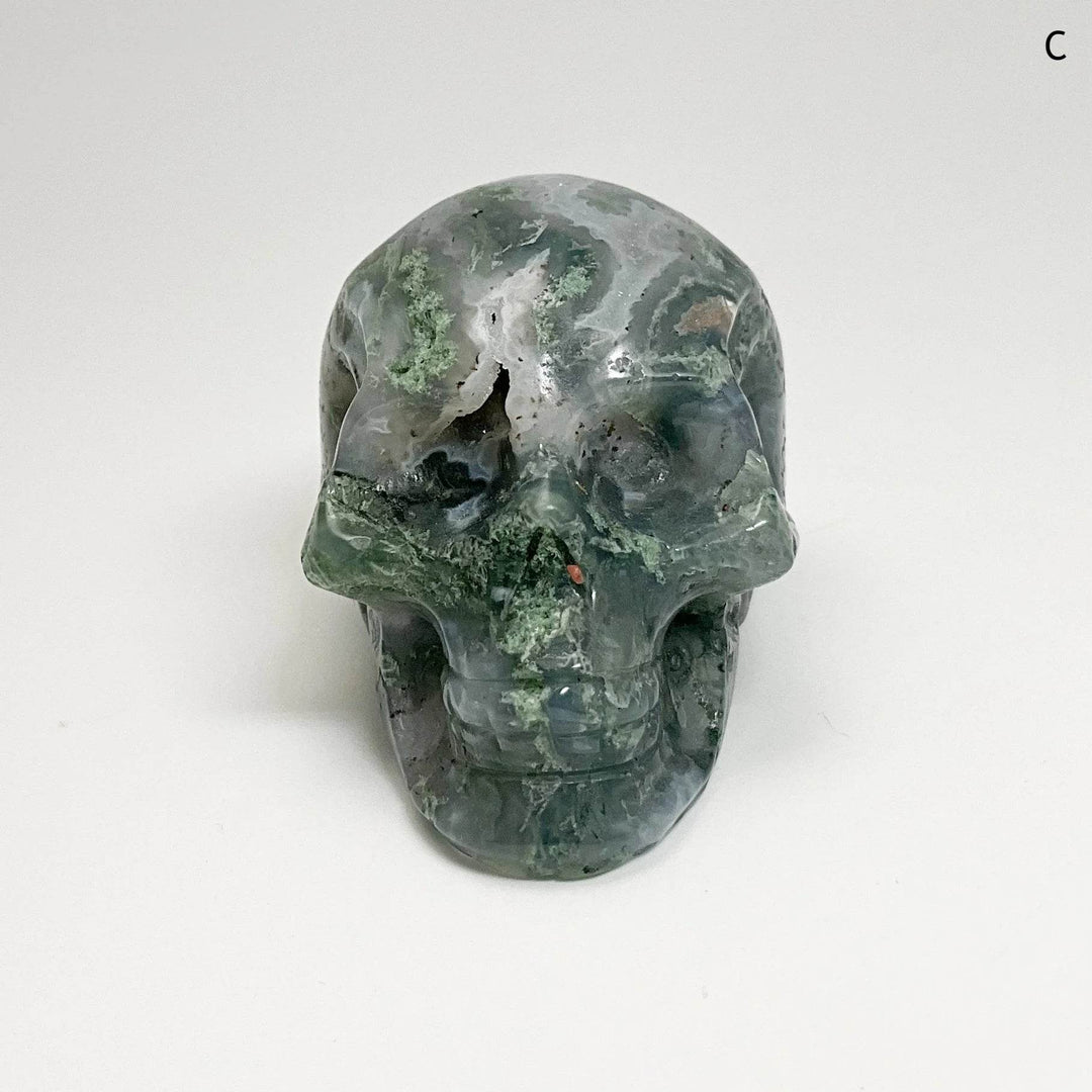 Moss Agate Skulls - Rocks and Gems Canada