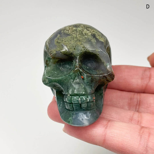 Moss Agate Skulls - Rocks and Gems Canada