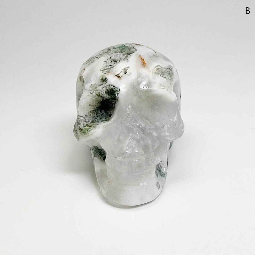 Moss Agate Skulls - Rocks and Gems Canada