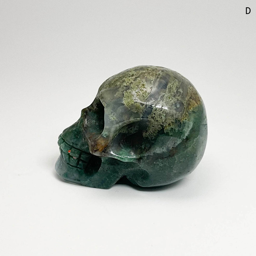 Moss Agate Skulls - Rocks and Gems Canada