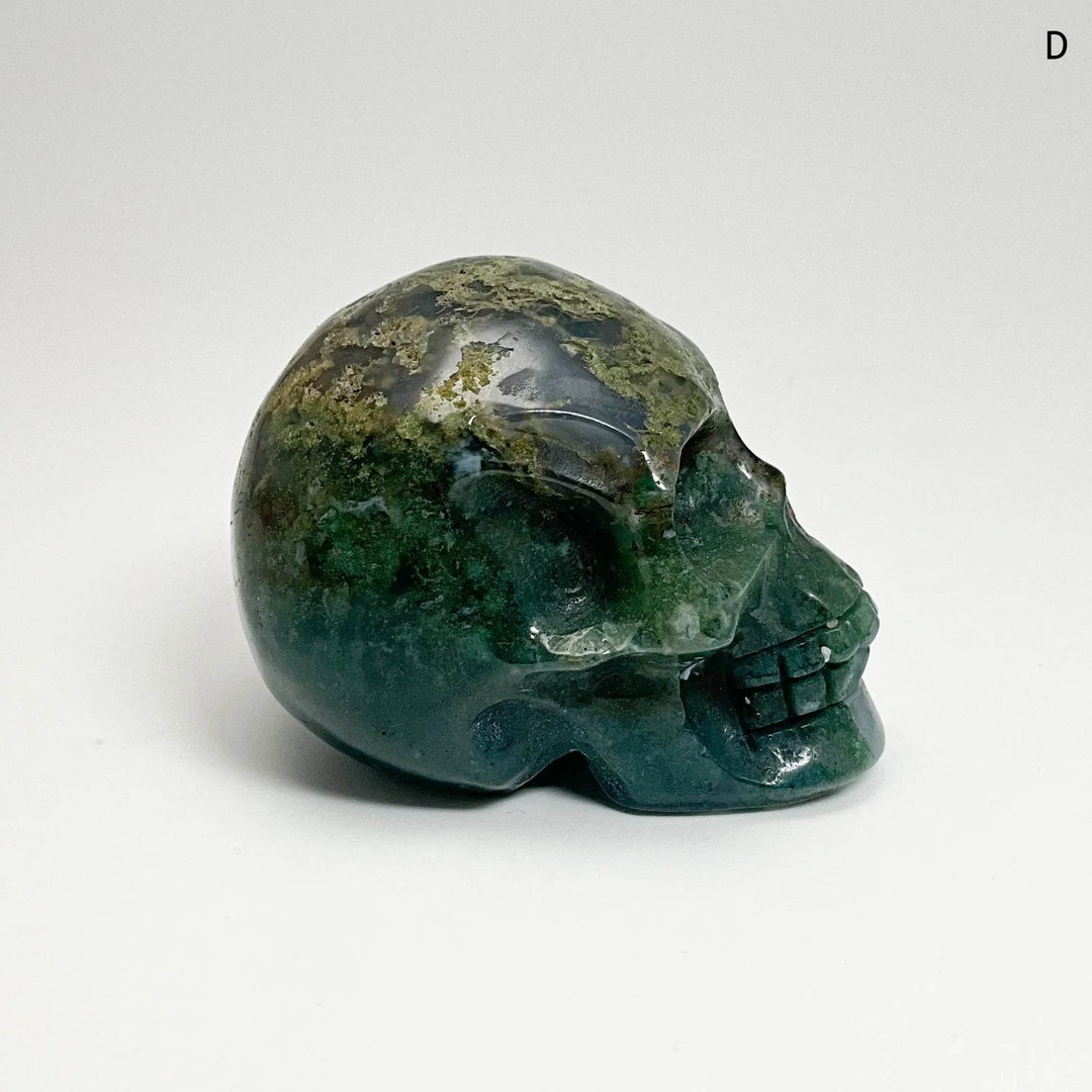 Moss Agate Skulls - Rocks and Gems Canada