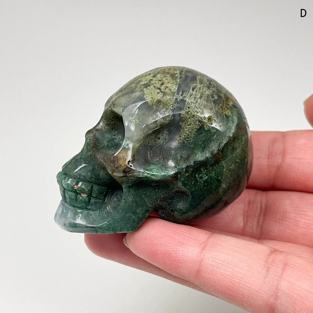 Moss Agate Skulls - Rocks and Gems Canada