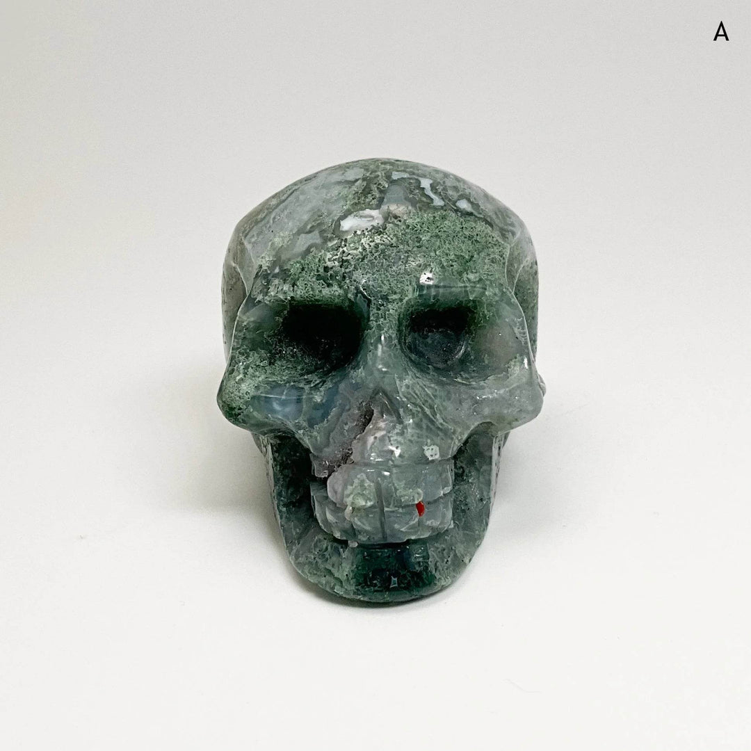 Moss Agate Skulls - Rocks and Gems Canada