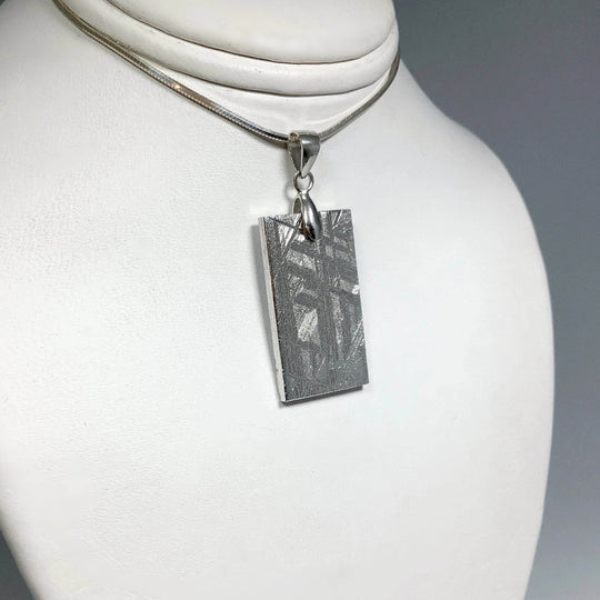 Muonionalusta Meteorite Bail Top Pendant - Rocks and Gems Canada