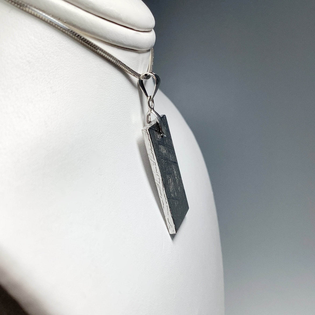Muonionalusta Meteorite Bail Top Pendant - Rocks and Gems Canada
