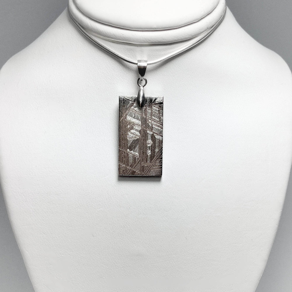 Muonionalusta Meteorite Bail Top Pendant - Rocks and Gems Canada