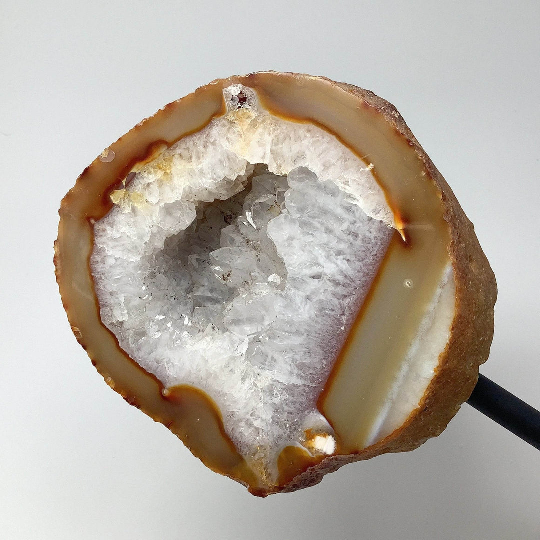 Natural Agate Geode on Stand - Rocks and Gems Canada