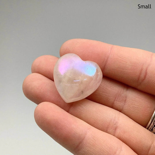 Opalescent Rose Quartz Heart - Rocks and Gems Canada