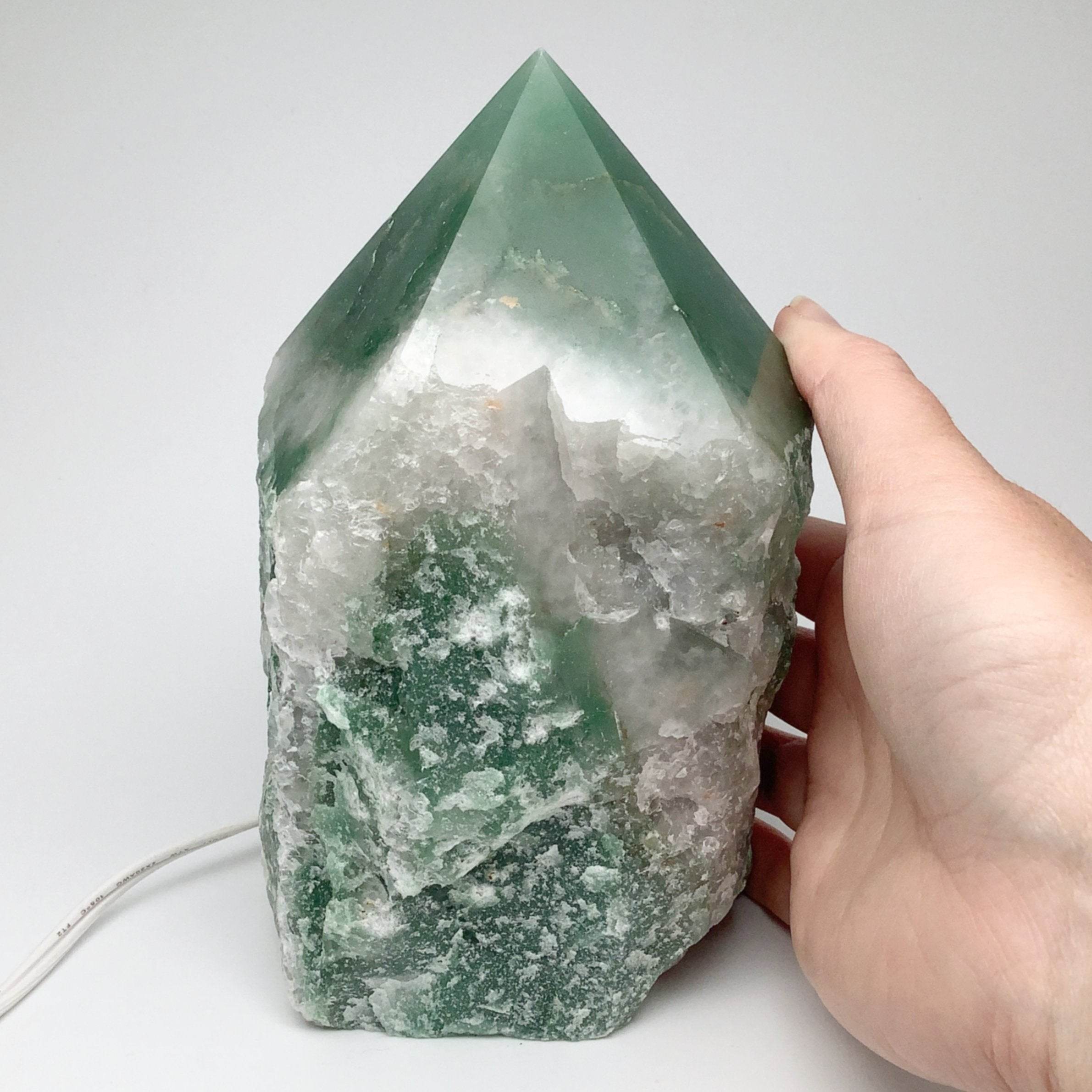 Orchid Green Aventurine Lamp - Rocks and Gems Canada