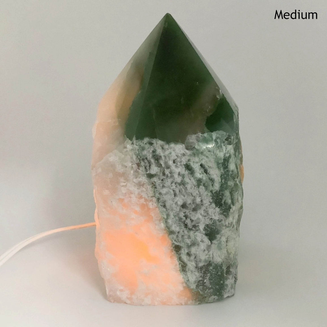 Orchid Green Aventurine Lamp - Rocks and Gems Canada