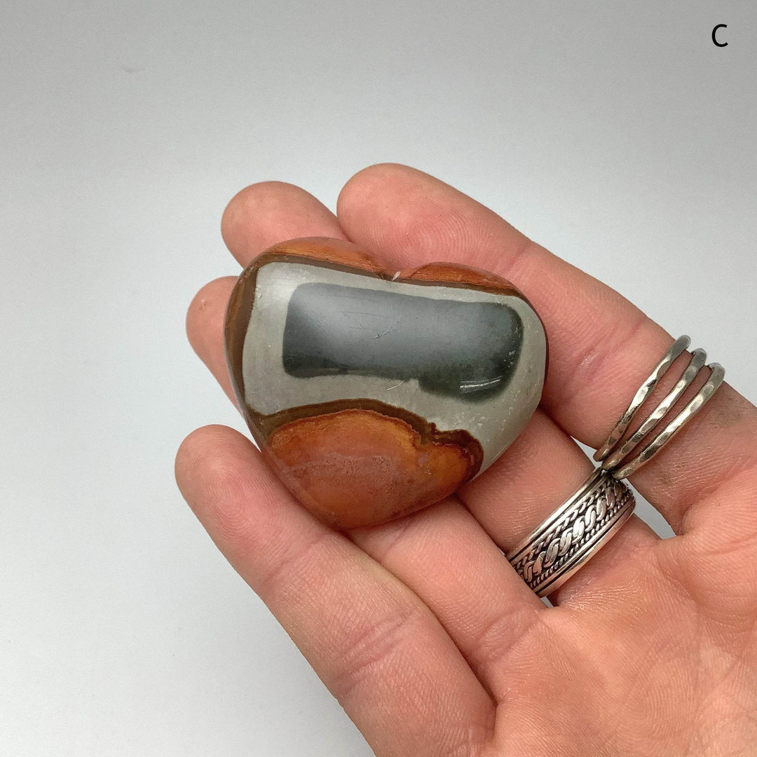 Polychrome Jasper Heart - Rocks and Gems Canada