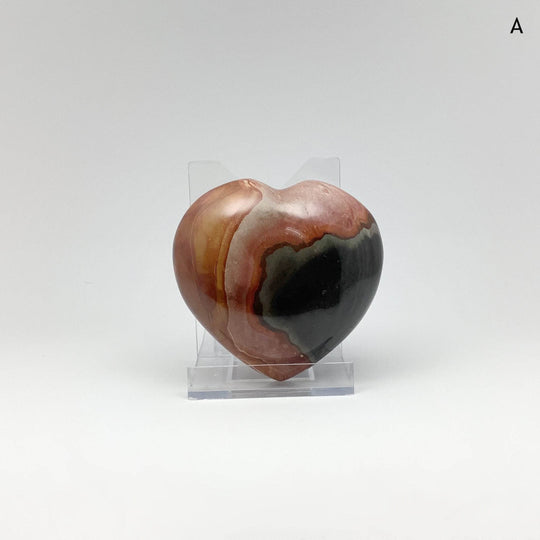Polychrome Jasper Heart - Rocks and Gems Canada