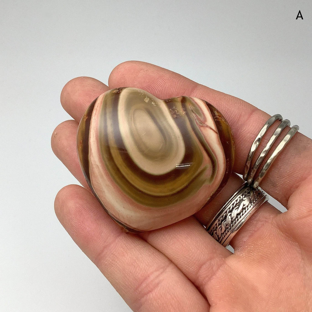 Polychrome Jasper Heart - Rocks and Gems Canada