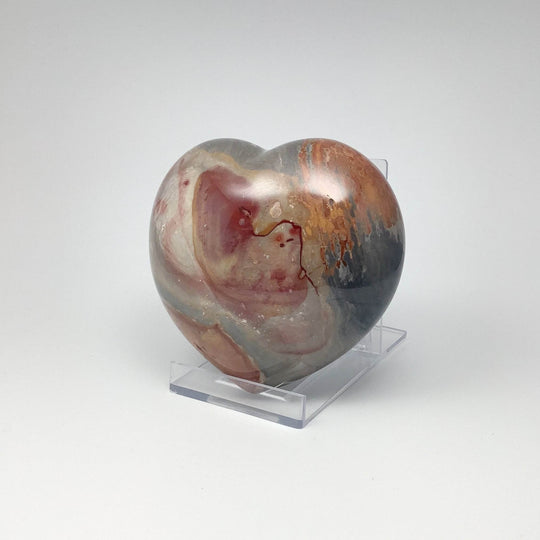 Polychrome Jasper Heart - Rocks and Gems Canada