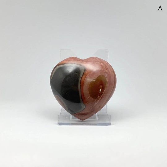 Polychrome Jasper Heart - Rocks and Gems Canada