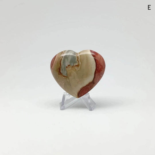Polychrome Jasper Heart - Rocks and Gems Canada