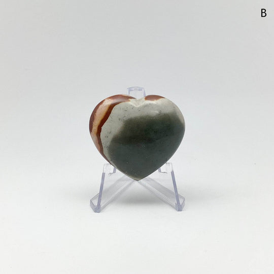 Polychrome Jasper Heart - Rocks and Gems Canada