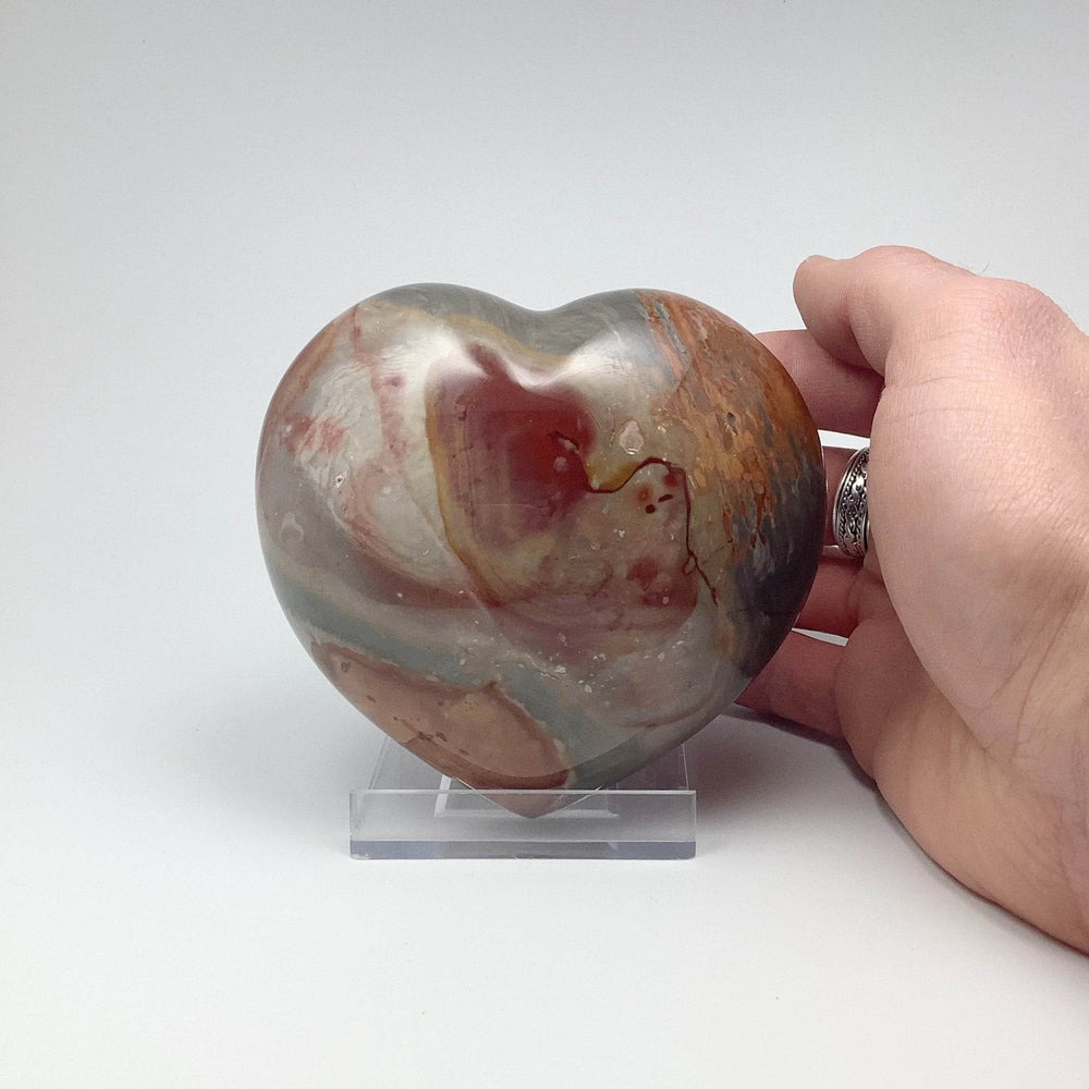 Polychrome Jasper Heart - Rocks and Gems Canada
