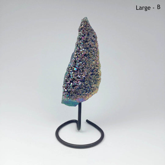 Rainbow Amethyst Druze Cluster On Stand - Rocks and Gems Canada