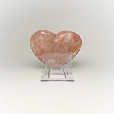Red Hematoid Quartz Heart