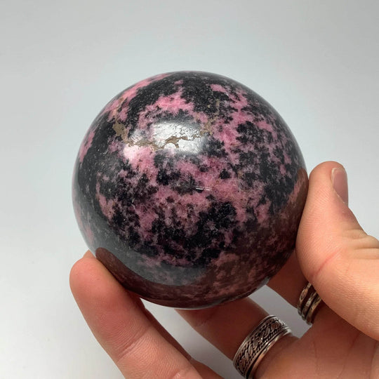 Rhodonite Sphere - Rocks and Gems Canada