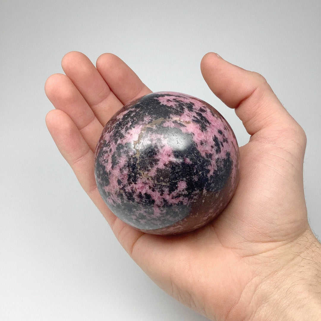 Rhodonite Sphere - Rocks and Gems Canada