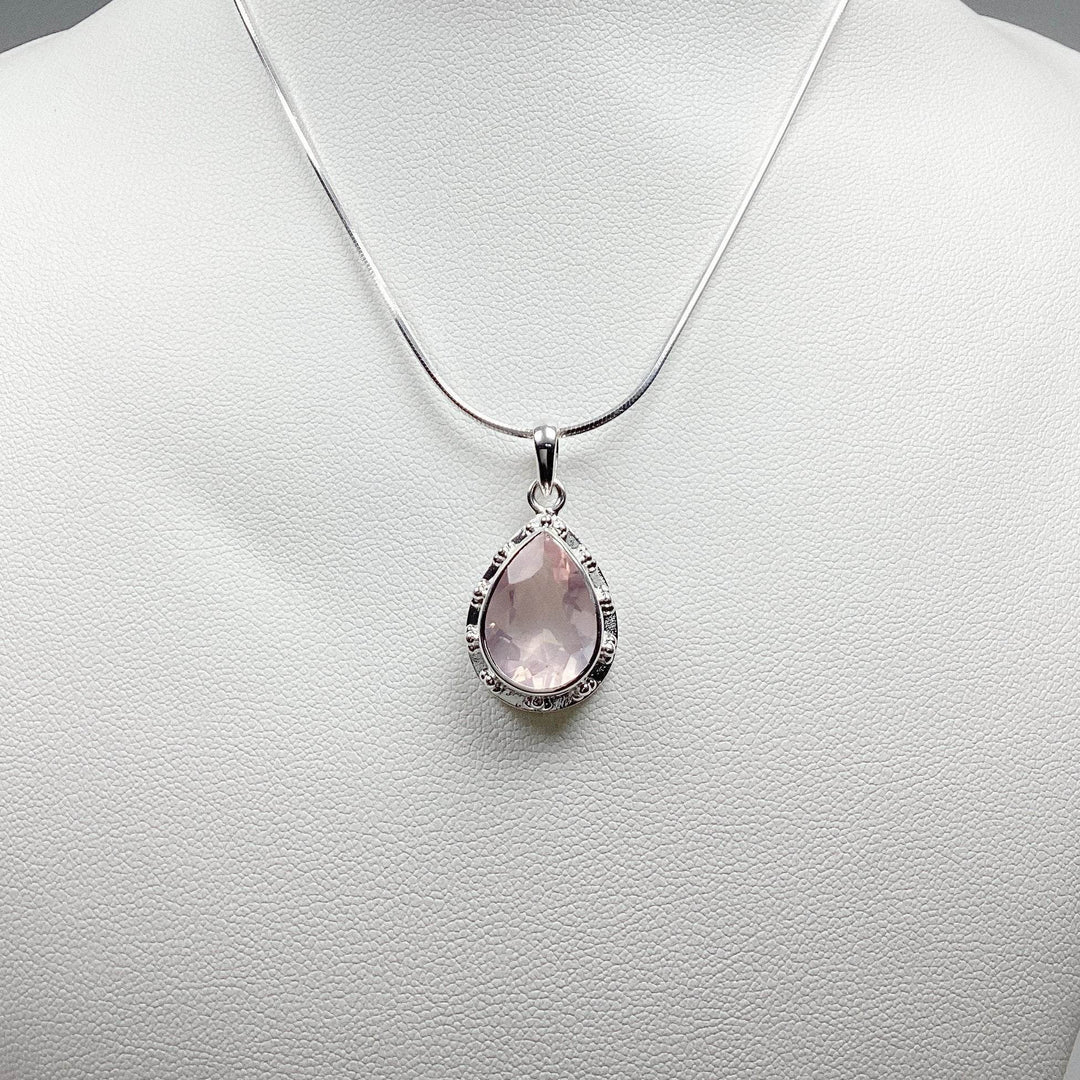 Rose Quartz Pendant - Rocks and Gems Canada