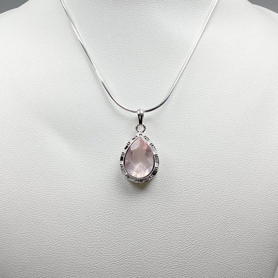 Rose Quartz Pendant - Rocks and Gems Canada