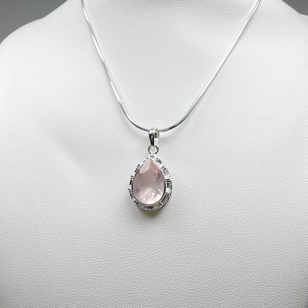 Rose Quartz Pendant - Rocks and Gems Canada