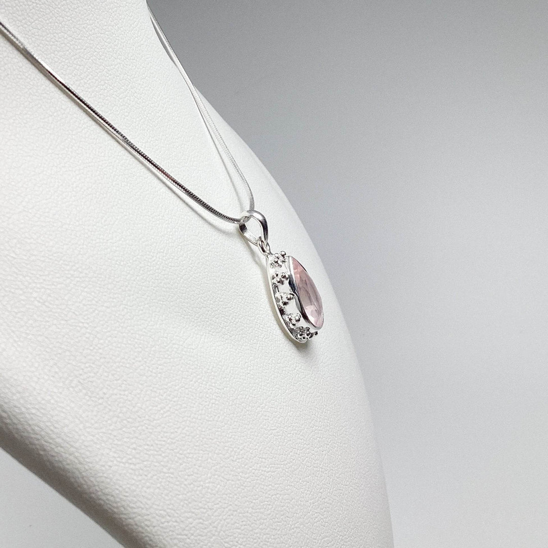 Rose Quartz Pendant - Rocks and Gems Canada