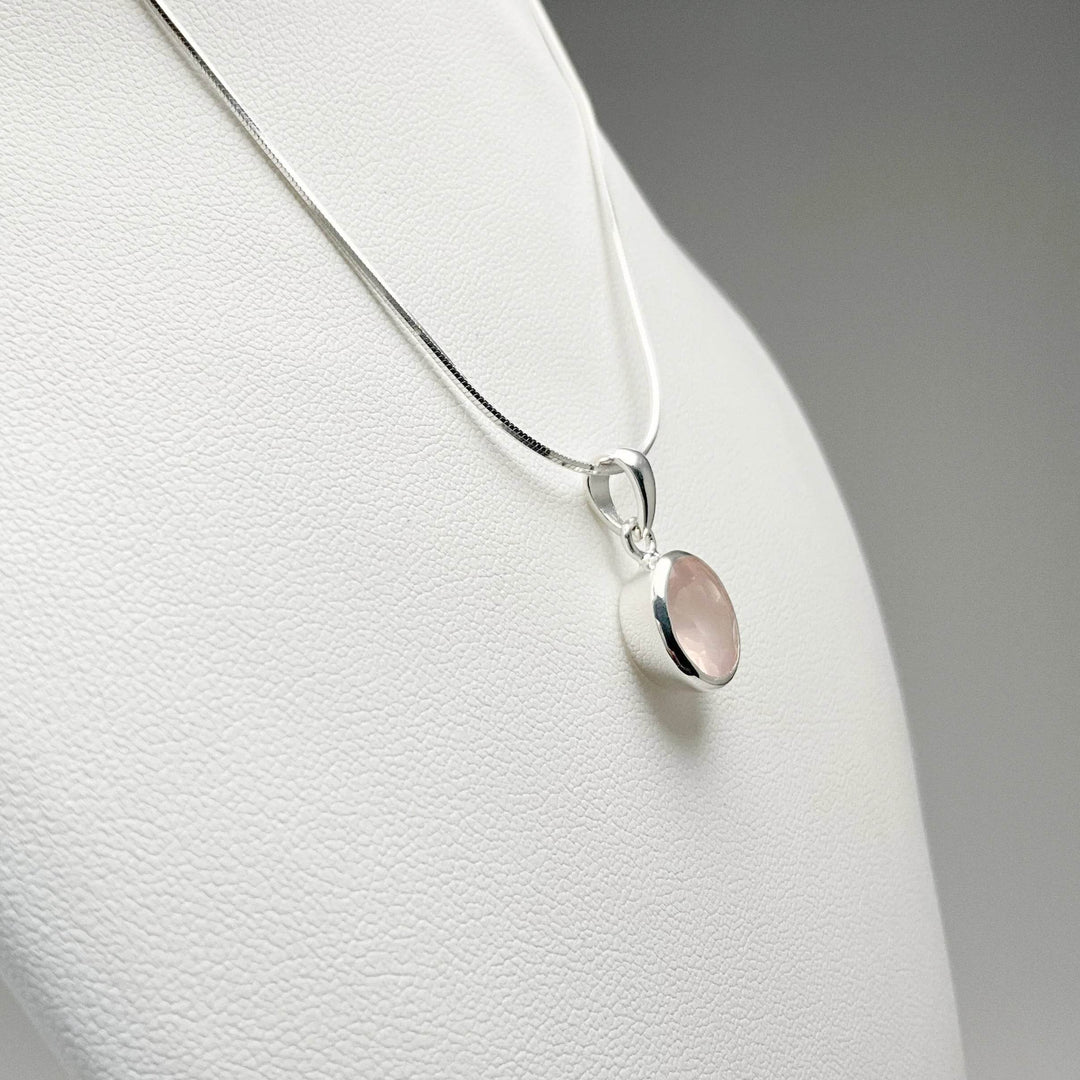 Rose Quartz Pendant - Rocks and Gems Canada